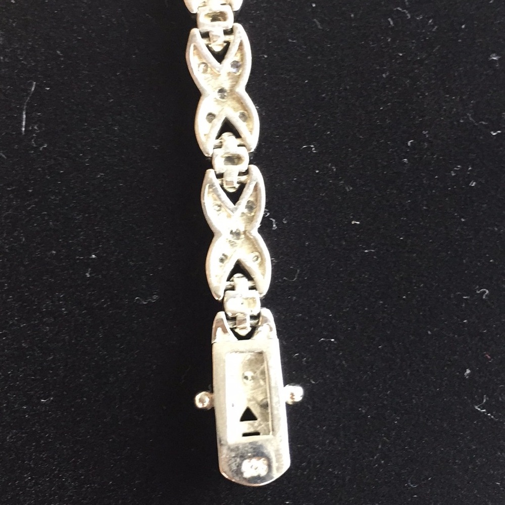 Beautiful sterling silver Rhinestone bracelet - Picture 5 of 5
